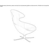 Armchair with headrest Wadeye