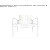 Upholstered armchair with armrests Livadeia