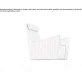 Upholstered armchair with headrest Nahe