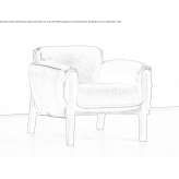 Upholstered armchair with armrests Benaraby