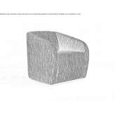 Swivel fabric armchair with removable cover Filipow