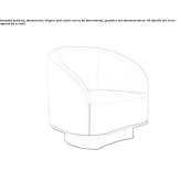 Fabric armchair with armrests Vilovo