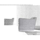 Upholstered armchair with armrests Bribir