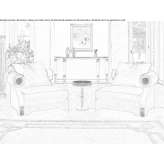 Fabric armchair with armrests Opijnen