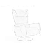Swivel fabric trestle seat with motorized functions Humpolec