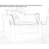 Leather armchair with armrests Gragnano