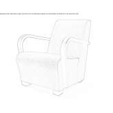Rubber armchair with armrests Barice