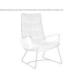A sled-based armchair with armrests Villadoz