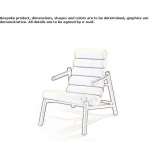 Fabric armchair with armrests Cucunuba
