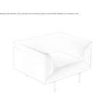 Fabric armchair with armrests Balzfeld