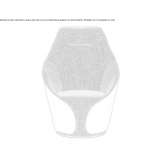 Fabric upholstered armchair with headrest Coteana