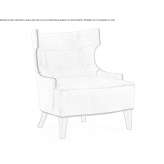 Upholstered armchair with armrests Tecario