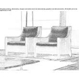 Upholstered armchair with armrests Groebzig