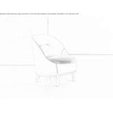 Leather armchair with fire-resistant padding Erentepe