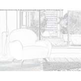 Fabric armchair with armrests Baulon