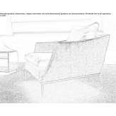 Upholstered armchair with armrests Frannach