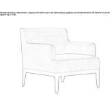 Fabric armchair with armrests Vodskov