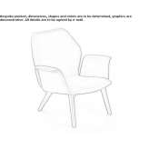Fabric upholstered armchair with armrests Warboys