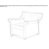 Leather armchair with armrests Davie