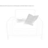 Armchair upholstered in velvet with armrests Ocotepec