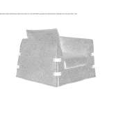 Fabric upholstered armchair with armrests Silute