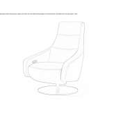 Swivel leather armchair Domzale