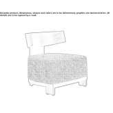 Wood and fabric armchair Liubcova