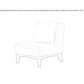 Fabric armchair Oyotun