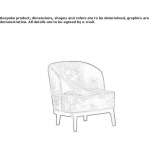 Fabric armchair Librizzi