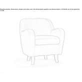 Fabric armchair with armrests Samsat