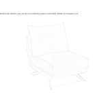 Leather upholstered armchair Reggello