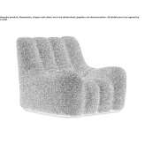 Fabric armchair with removable cover Auce