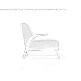 Fabric armchair with armrests Sigulda