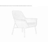 Fabric armchair with armrests Zachary