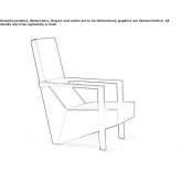 Leather armchair with armrests Alnashi