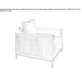 Upholstered armchair with armrests Vilafant