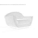 Velvet armchair with armrests Evje