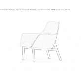 Fabric armchair with armrests Luhansk