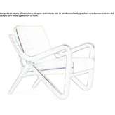 Leather armchair with armrests Burk