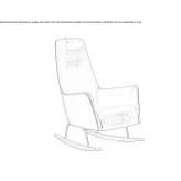 Rocking chair with armrests Rully