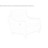 Upholstered armchair with motor functions Waidring