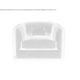 Fabric armchair with armrests Calumet