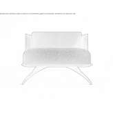 Armchair upholstered with fabric Evje