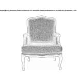 Fabric armchair with armrests Cestica