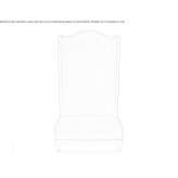 High-back armchair in solid wood and velvet Reitano
