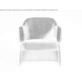 Velvet armchair with armrests Evje