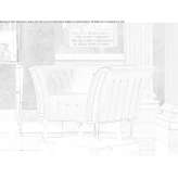 Upholstered, quilted armchair with armrests Osoyoos