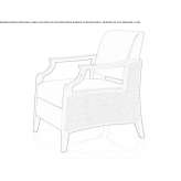 Upholstered armchair with armrests Fonyod