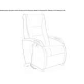 Upholstered reclining armchair with armrests Vauvert