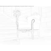 Upholstered armchair with armrests Baruta